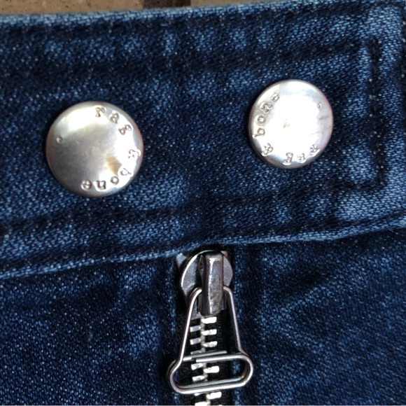 Rag & Bone "Marcy" Racer Miniskirt - Size 26 - Denim Skirt - Jean Skirt - Picture 8 of 12